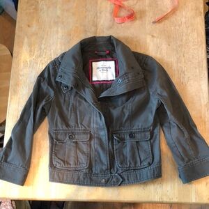 Abercrombie & Fitch Army Green Jean Jacket